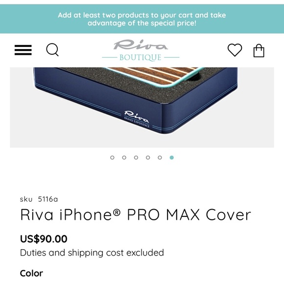 NWT- Riva yacht “Deck Phone Case” IPhone 12 Max - Picture 2 of 9